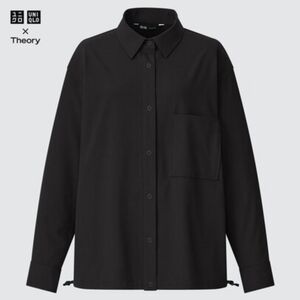 π€ Uniqlo x Theory Stretch Shirt Jacket | Size L | Black π€